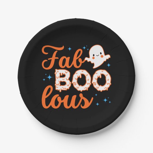 Halloween Boo Funny Papieren Bordje (Voorkant)