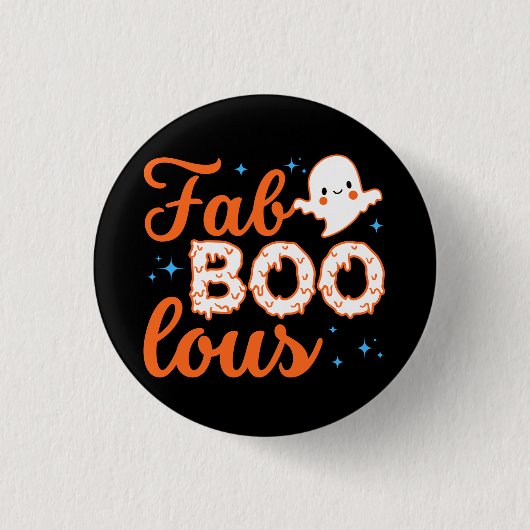 Halloween Boo Funny Ronde Button 3,2 Cm (Voorkant)