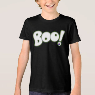 Halloween 'Boo' geest t-shirt met bloedig oog