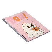 halloween boo ghost and pumpkins notitieboek (Rechterzijde)