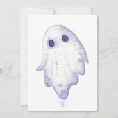 Halloween Boo Ghost Baby shower Kaart (Achterkant)