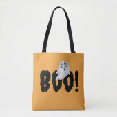 Halloween Boo Ghost Bag, Oranje thema Spooky Tote Bag (Voorkant)
