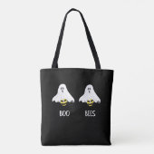 Halloween Boo Ghost bijes Adult Funny Tote Bag (Achterkant)