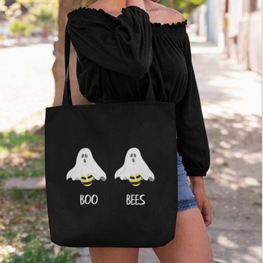 Halloween Boo Ghost bijes Adult Funny Tote Bag