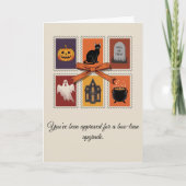 Halloween Boo Ghost Gevouwen Kaart (Voorkant)