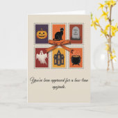  Halloween Boo Ghost Gevouwen Kaart (Gele Bloem)