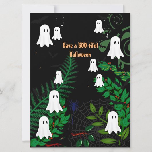 Halloween Boo Ghost Ghouls Creepy Gory Dark Night (Achterkant)
