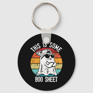 Halloween Boo Ghost Kostuum Dit is een beetje B Sleutelhanger
