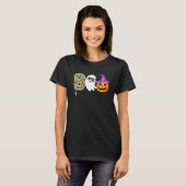 Halloween Boo Ghost Leopard Pumpkin Witch Pet Boys T-shirt (Voorkant volledig)