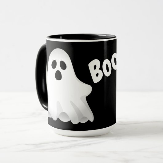 Halloween Boo Ghost Mok (Voorkant links)