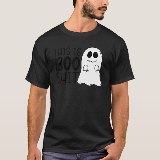 Halloween Boo Ghost Quote T-shirt (Voorkant)