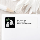 Halloween Boo. Ghost Return Address Labels (Insitu)