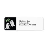 Halloween Boo. Ghost Return Address Labels (Voorkant)