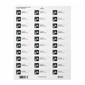 Halloween Boo. Ghost Return Address Labels (Full Sheet)