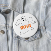 Halloween Boo Ghost Ronde Button 4,0 Cm (In situ)