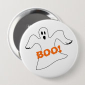 Halloween Boo Ghost Ronde Button 4,0 Cm (Voorkant /achterkant)