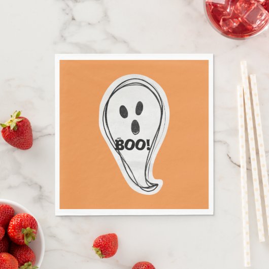 Halloween Boo Ghost Servet (Insitu)