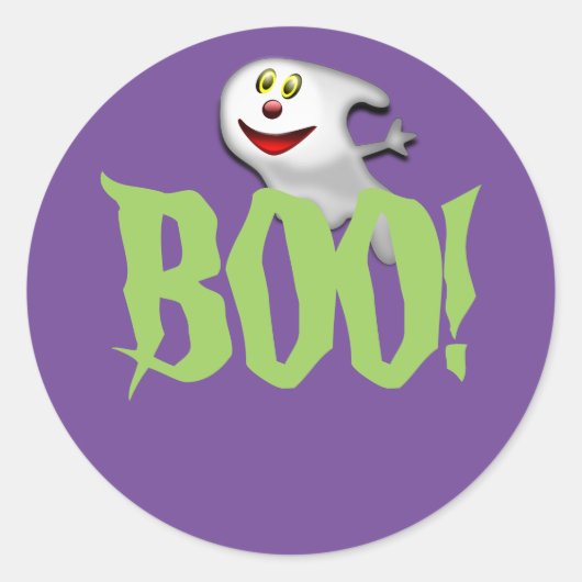 Halloween Boo Ghost Stickers (Voorkant)