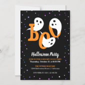 Halloween Boo Ghosts Confetti Invitation Magnet Magnetische Uitnodiging (Voorkant)