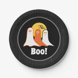 Halloween Boo Ghosts, kinder, familie Papieren Bordje