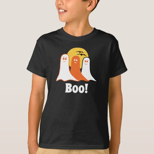 Halloween Boo Ghosts, kinder, familie T-shirt (Voorkant)