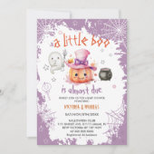 Halloween Boo Girl Baby shower Kaart (Voorkant)