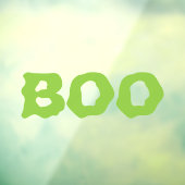Halloween Boo green slime spooky grappige decor Raamsticker (Vel 3)