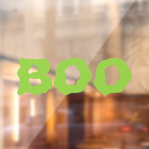 Halloween Boo green slime spooky grappige decor Raamsticker