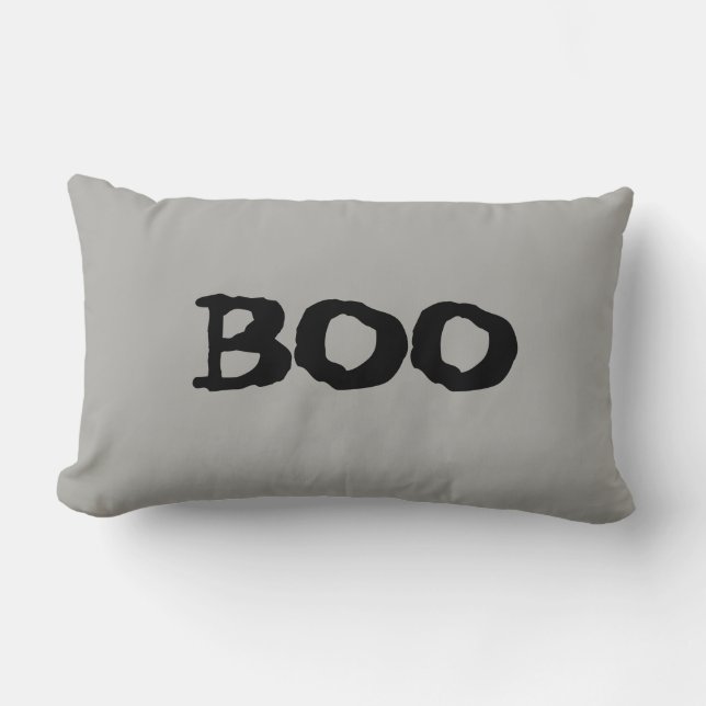 Halloween Boo Griezelen Worp Kussen (Voorkant)