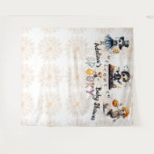 Halloween Boo Griezelige Skeletten Kostuum Baby Sh Wandkleed (Voorkant (horizontaal))