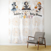 Halloween Boo Griezelige Skeletten Kostuum Baby Sh Wandkleed (In situ)