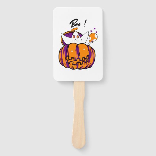 Halloween Boo Handwaaier (Voorkant)