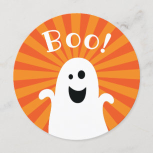 Halloween Boo Happy Ghost Kinder Costume Party Kaart