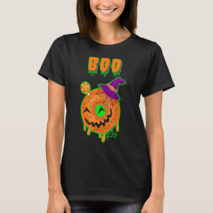 Halloween Boo Jack O' Lantern Face Pumpkin Ghost S T-shirt