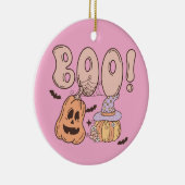 Halloween Boo Keramisch Ornament (Rechts)
