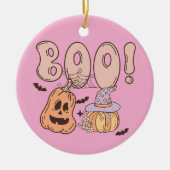 Halloween Boo Keramisch Ornament (Voorkant)