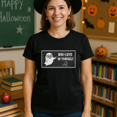 Halloween BOO-LIEVE in jezelf leraar-bibliothecari T-shirt