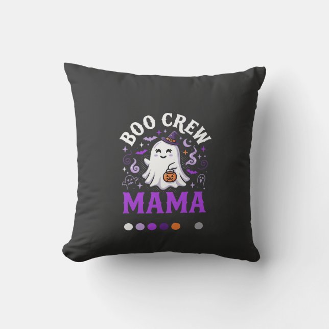Halloween Boo Mama Magie Kussen (Voorkant)