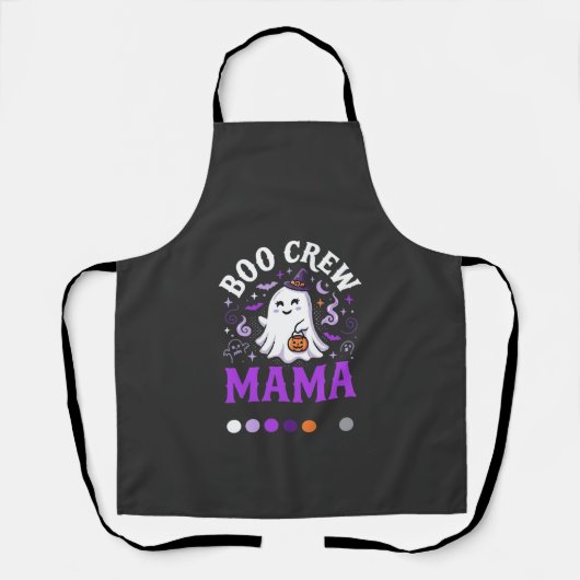 Halloween Boo Mama Magie Schort (Voorkant)