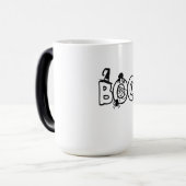 Halloween Boo met heksen Pet Black Cat Spider Magische Mok (Voorkant links)