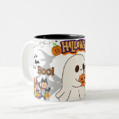 Halloween Boo Mok - Schattigee Spooky Cup (Voorkant links)