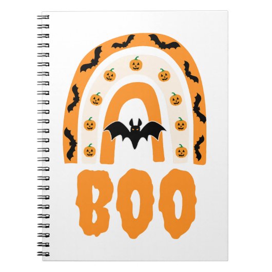 Halloween Boo Notitieboek (Voorkant)