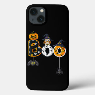 Halloween Boo Owl with Witch Pet Spiders Boys Girl Case-Mate iPhone Case