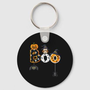 Halloween Boo Owl with Witch Pet Spiders Boys Girl Sleutelhanger