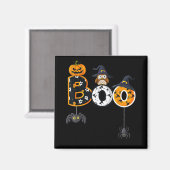 Halloween Boo Owl with Witch Pet Spiders Magneet (Voorkant / Achterkant)
