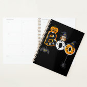 Halloween Boo Owl with Witch Pet Spiders Planner (Display)