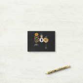 Halloween Boo Owl with Witch Pet Spiders Post-it® Notes (Op bureau)