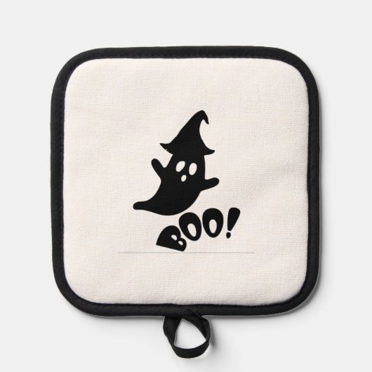 Halloween boo                 pannenlap (Voorkant)