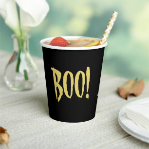 Halloween BOO papieren bekers van Dichteres Adiela