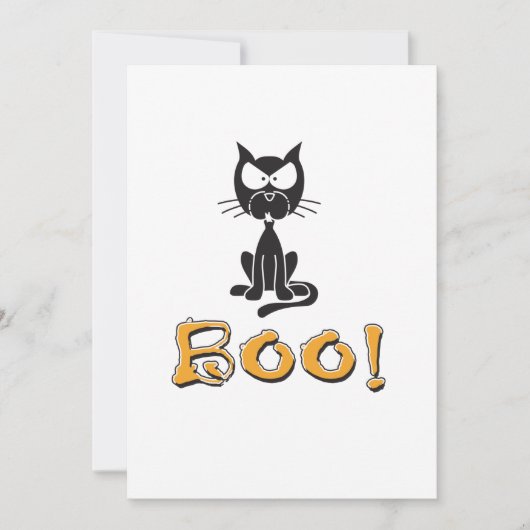 Halloween Boo. Partij uitnodigen Kaart (Voorkant)